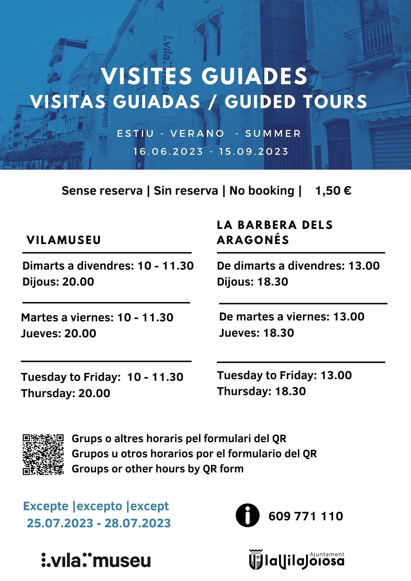  Visitas Guiadas Vilamuseu y La Barbera dels Aragonés