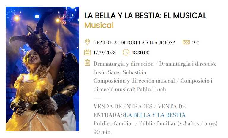 La Bella y la Bestia: El Musical