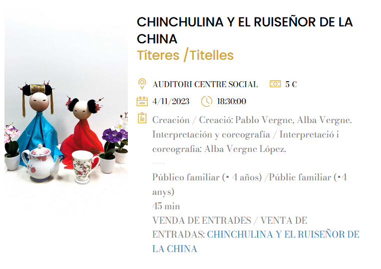 CHINCHULINA Y EL RUISEÑOR DE LA CHINA 