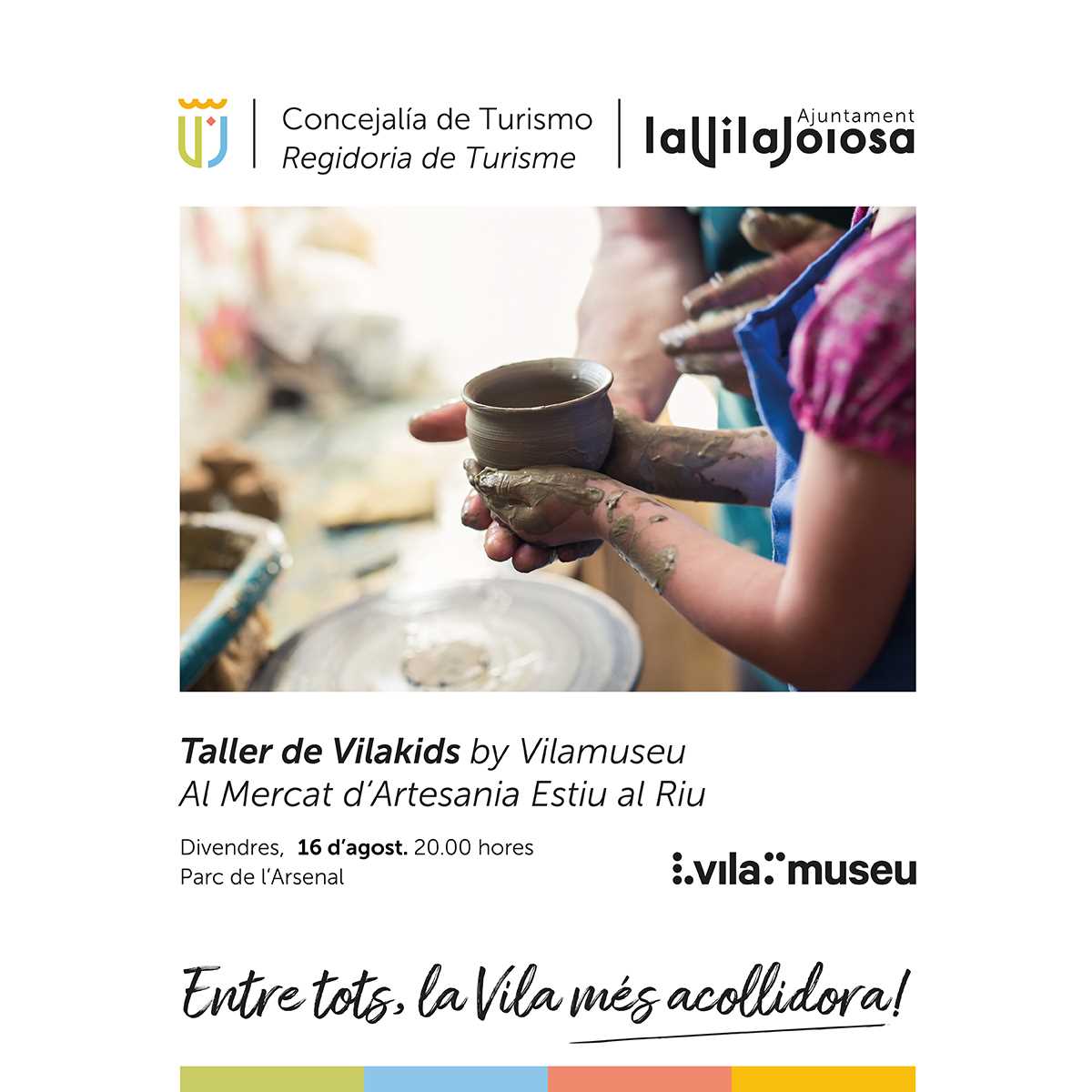 Taller VilaKids by Vilamuseu al Mercat d'artesania 'ESTIU AL RIU'