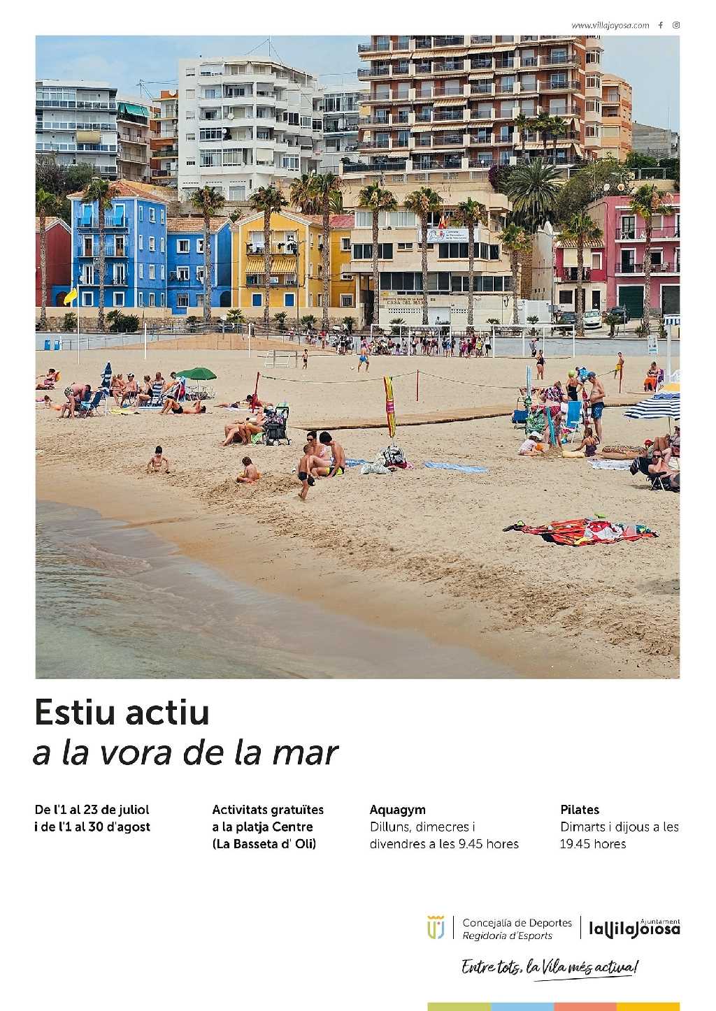 Actividades Gratuitas en la Playa Centro (Basseta l'Oli).
