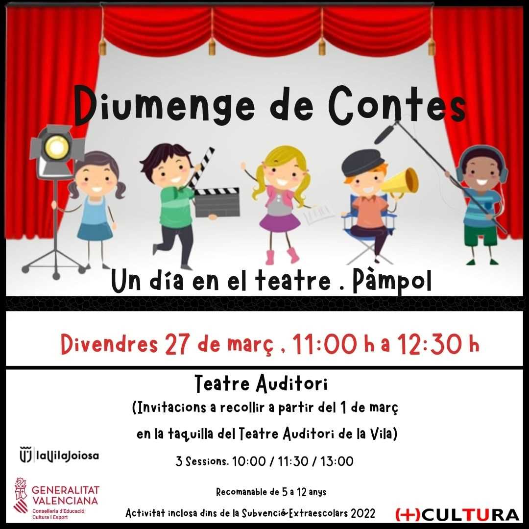 Un día en el teatro. Pàmpol teatre