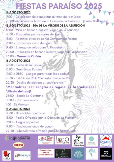 ¡Fiestas del Paraíso!