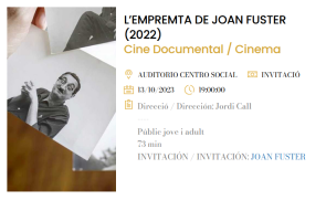 L’EMPREMTA DE JOAN FUSTER (2022) Cine Documental / Cinema